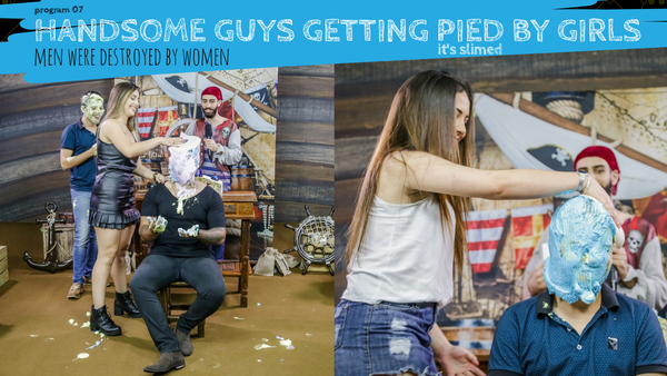 Handsome Guys Getting Pied and slimed