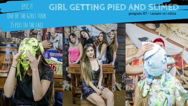 girl getting pied