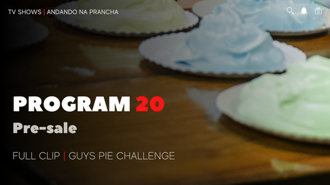 PRE-SALE Program 20 | Pie Challenge Program 20 ("Guys getting pied in the face" - Full Clip) mp4. fulHD 1920x1080