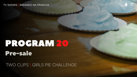 PRE-SALE Program 20 | Pie Challenge Program 20 ("Girls in the pie face and slime challenge- Two clips) mp4. fulHD 1920x1080