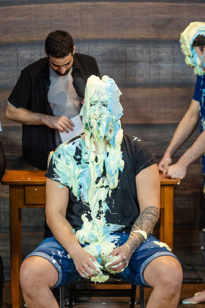 Rookie's Pie Punishment: Raphael's Messy Welcome to Game Show 21 - Guys getting pie-in-the-face 21 | mp4 fullHD 1920x1080