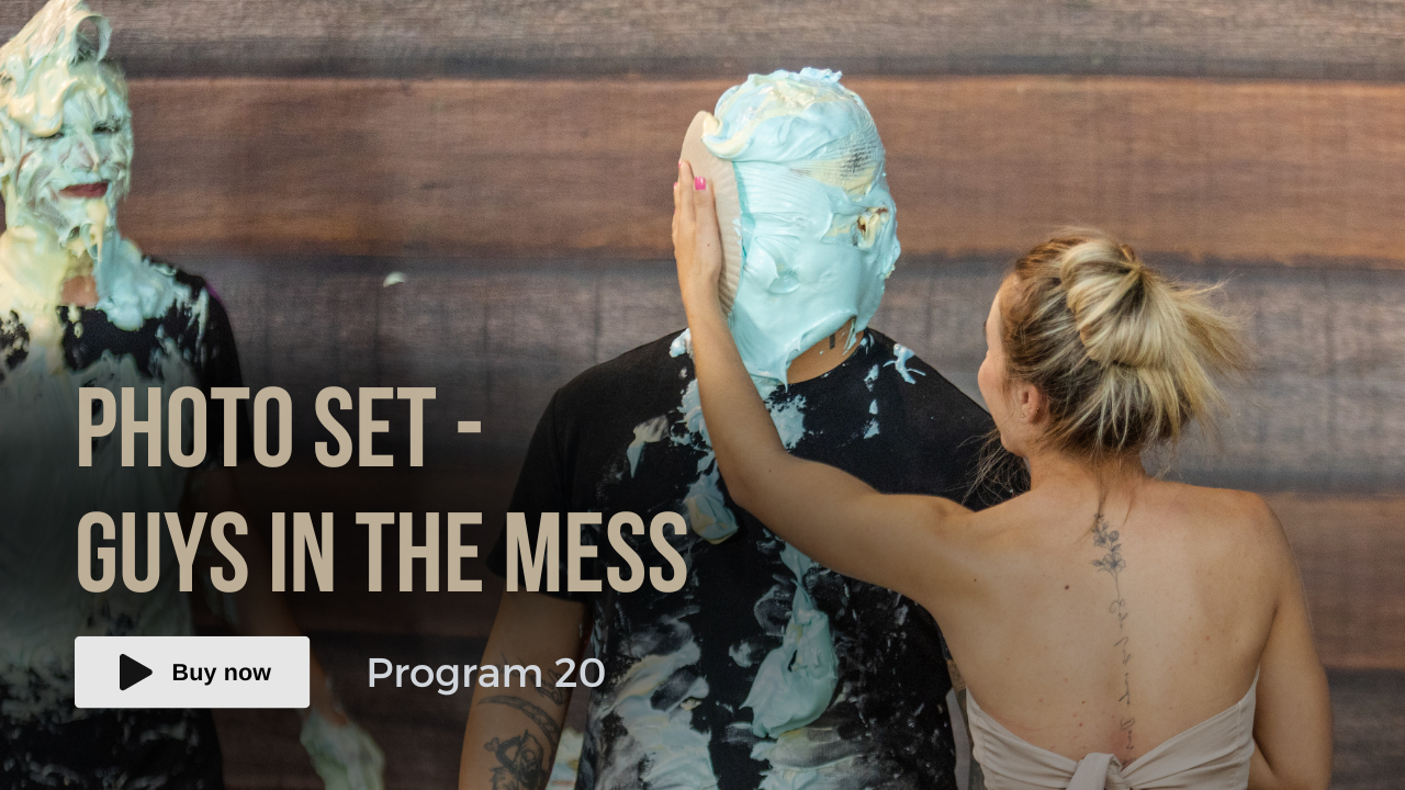 PHOTO SET | Guys in the Mess - Pie Challenge 20; Joao and Hugo | Zip File: 136 jpg