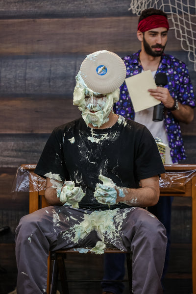 Guy take pies in the face