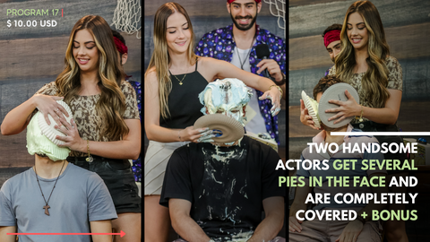 Actors pied in the face