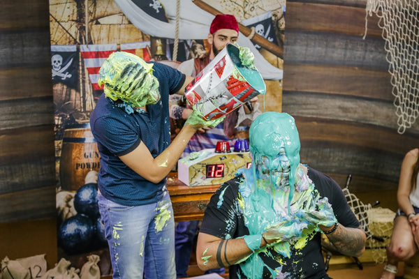 Handsome Guys Getting Pied and slimed