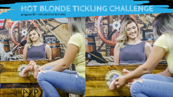 hot blonde tickling feet